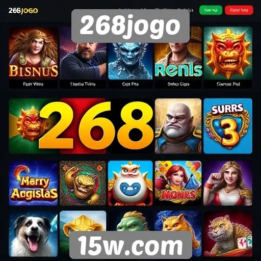Variedade de jogos disponíveis na plataforma 268jogo